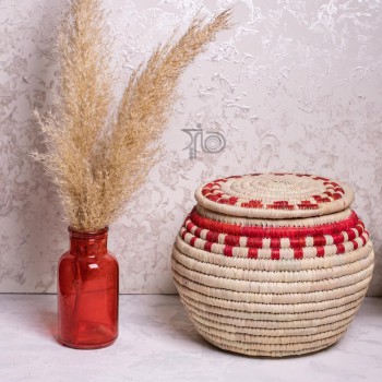 سطل برنج حصیری طرحدار
