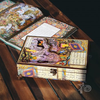 جعبه چوبی سنتی کتاب